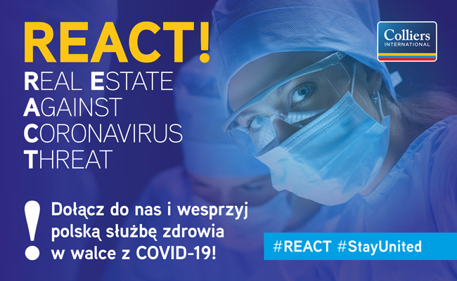REACT – Branża nieruchomości komercyjnych dla polskiej służby zdrowia