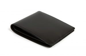 Czarny, skórzany portfel