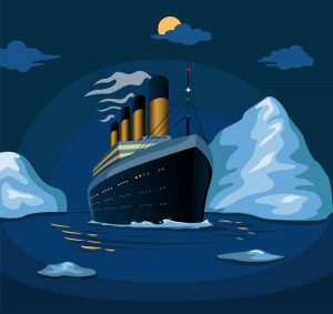 Grafika nawiązująca do filmu Titanic