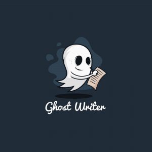 Grafika prezentująca ghostwritera