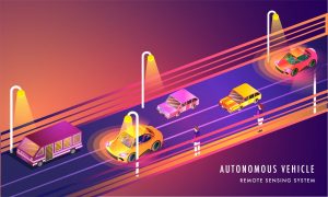 Autonomiczne auta w ruchu ulicznym