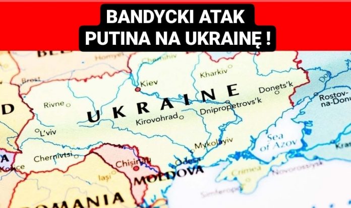 mapa Ukrainy